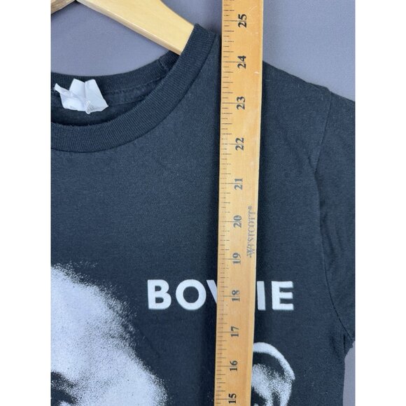 David Bowie Band Music Tee Black XSmall Promo Face Graphic Tee Rare - Picture 11 of 11